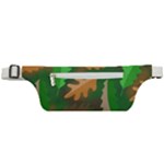 Leaves Foliage Pattern Oak Autumn Active Waist Bag