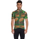 Leaves Foliage Pattern Oak Autumn Men s Short Sleeve Cycling Jersey