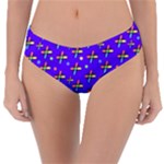 Abstract Background Cross Hashtag Reversible Classic Bikini Bottoms