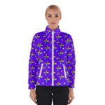 Abstract Background Cross Hashtag Women s Bomber Jacket
