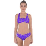 Abstract Background Cross Hashtag Criss Cross Bikini Set