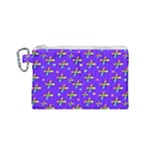 Abstract Background Cross Hashtag Canvas Cosmetic Bag (Small)