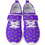 Abstract Background Cross Hashtag Men s Velcro Strap Shoes