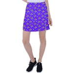 Abstract Background Cross Hashtag Tennis Skirt