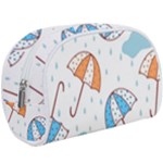 Rain Umbrella Pattern Water Make Up Case (Large)