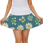 Drawing Flowers Meadow White Women s Skort