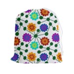 Bloom Plant Flowering Pattern Drawstring Pouch (2XL)