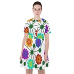 Bloom Plant Flowering Pattern Sailor Dress