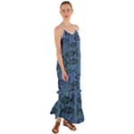 Fish Pike Pond Lake River Animal Cami Maxi Ruffle Chiffon Dress