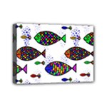 Fish Abstract Colorful Mini Canvas 7  x 5  (Stretched)