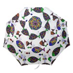 Fish Abstract Colorful Folding Umbrellas