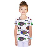 Fish Abstract Colorful Kids  One Piece T-Shirt