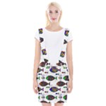 Fish Abstract Colorful Braces Suspender Skirt