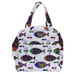 Fish Abstract Colorful Boxy Hand Bag