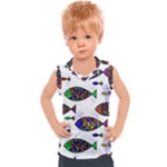 Fish Abstract Colorful Kids  Sport Tank Top