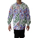 Bloom Nature Plant Pattern Kids  Hooded Windbreaker