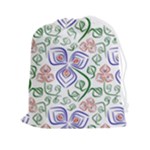 Bloom Nature Plant Pattern Drawstring Pouch (2XL)