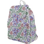 Bloom Nature Plant Pattern Top Flap Backpack
