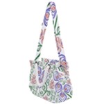 Bloom Nature Plant Pattern Rope Handles Shoulder Strap Bag