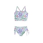 Bloom Nature Plant Pattern Girls  Tankini Swimsuit