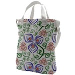 Bloom Nature Plant Pattern Canvas Messenger Bag