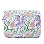 Bloom Nature Plant Pattern 15  Vertical Laptop Sleeve Case With Pocket