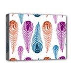 Pen Peacock Colors Colored Pattern Deluxe Canvas 16  x 12  (Stretched) 