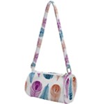 Pen Peacock Colors Colored Pattern Mini Cylinder Bag