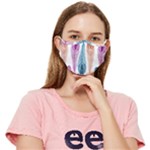 Pen Peacock Colors Colored Pattern Fitted Cloth Face Mask (Adult)