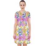 Bloom Flora Pattern Printing Adorable in Chiffon Dress