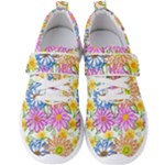 Bloom Flora Pattern Printing Men s Velcro Strap Shoes