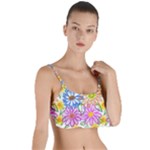 Bloom Flora Pattern Printing Layered Top Bikini Top 