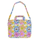 Bloom Flora Pattern Printing MacBook Pro 13  Shoulder Laptop Bag 