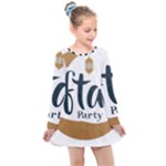 Iftar-party-t-w-01 Kids  Long Sleeve Dress