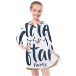 Iftar-party-t-w-01 Kids  Quarter Sleeve Shirt Dress