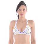 Pattern-fruit-apples-green Plunge Bikini Top