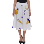 Pattern-fruit-apples-green Perfect Length Midi Skirt