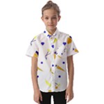 Pattern-fruit-apples-green Kids  Short Sleeve Shirt