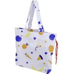 Pattern-fruit-apples-green Drawstring Tote Bag