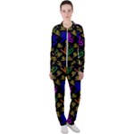 Pattern-repetition-snail-blue Casual Jacket and Pants Set