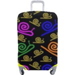 Pattern-repetition-snail-blue Luggage Cover (Large)