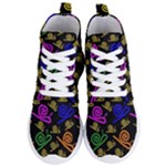Pattern-repetition-snail-blue Women s Lightweight High Top Sneakers