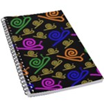 Pattern-repetition-snail-blue 5.5  x 8.5  Notebook