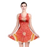 Grapefruit-fruit-background-food Reversible Skater Dress
