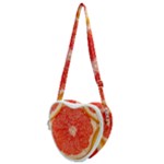 Grapefruit-fruit-background-food Heart Shoulder Bag