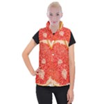 Grapefruit-fruit-background-food Women s Button Up Vest