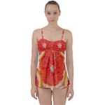 Grapefruit-fruit-background-food Babydoll Tankini Set