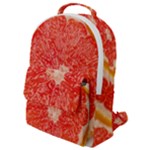 Grapefruit-fruit-background-food Flap Pocket Backpack (Small)