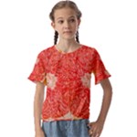 Grapefruit-fruit-background-food Kids  Cuff Sleeve Scrunch Bottom T-Shirt