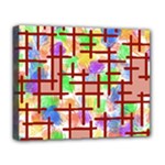 Pattern-repetition-bars-colors Deluxe Canvas 20  x 16  (Stretched)
